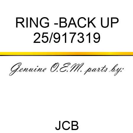 RING -BACK UP 25/917319
