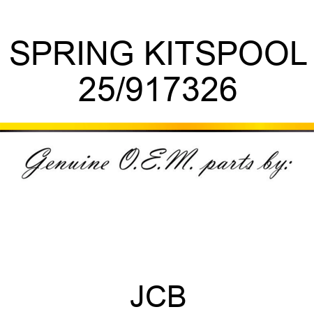 SPRING KITSPOOL 25/917326