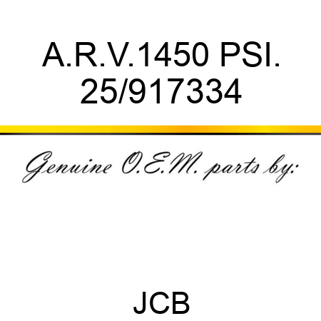 A.R.V.1450 PSI. 25/917334
