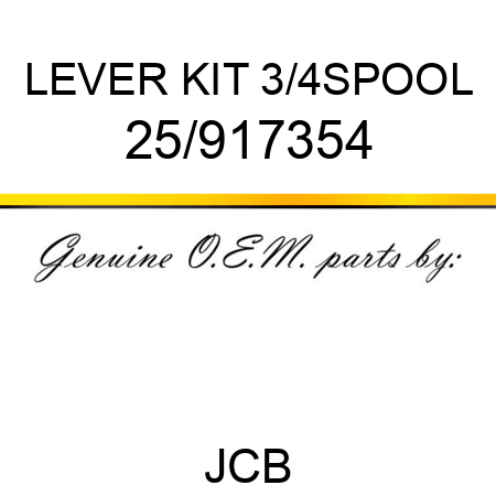LEVER KIT 3/4SPOOL 25/917354
