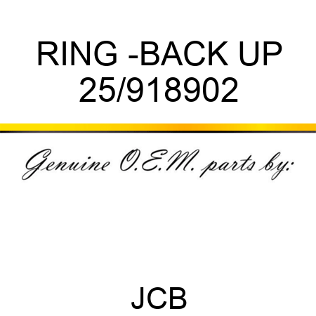 RING -BACK UP 25/918902