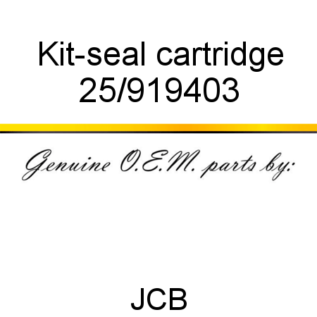 Kit-seal, cartridge 25/919403