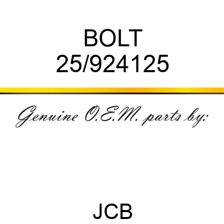 BOLT 25/924125