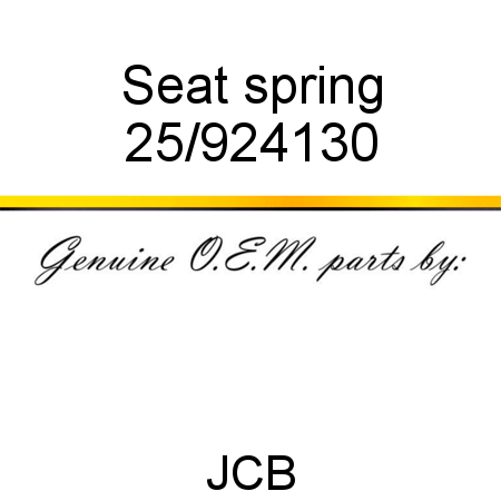 Seat, spring 25/924130
