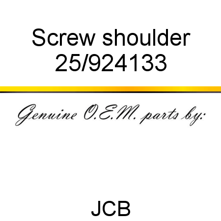 Screw, shoulder 25/924133