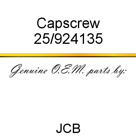 Capscrew 25/924135