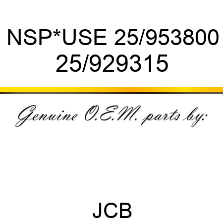 NSP*USE 25/953800 25/929315
