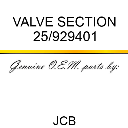 VALVE SECTION 25/929401