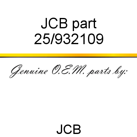 JCB part 25/932109