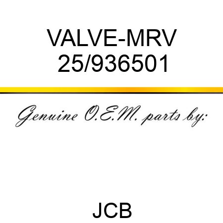 VALVE-MRV 25/936501