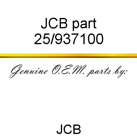 JCB part 25/937100