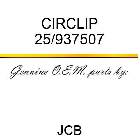 CIRCLIP 25/937507