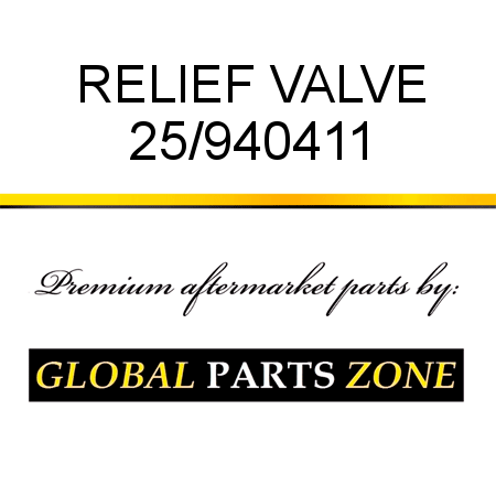 RELIEF VALVE 25/940411
