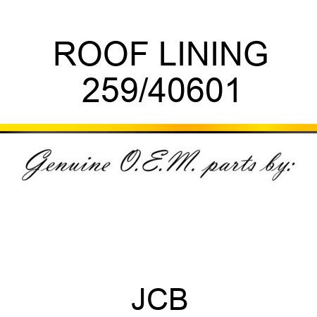 ROOF LINING 259/40601