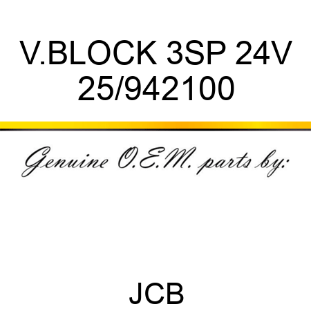 V.BLOCK 3SP 24V 25/942100