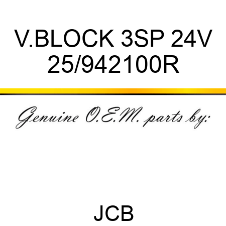 V.BLOCK 3SP 24V 25/942100R