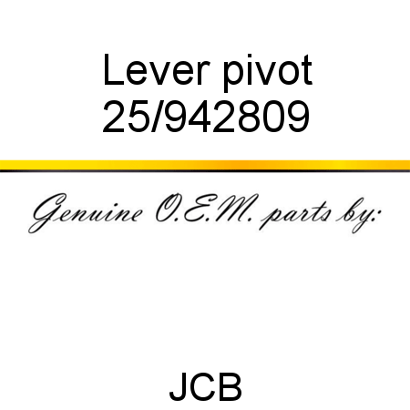Lever, pivot 25/942809