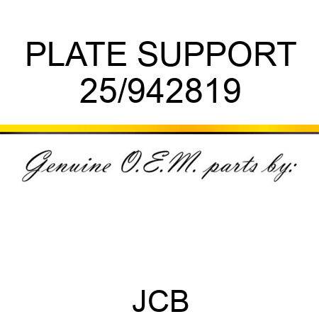 PLATE SUPPORT 25/942819