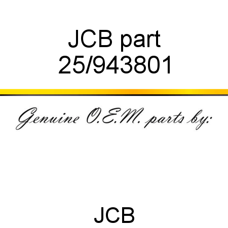 JCB part 25/943801