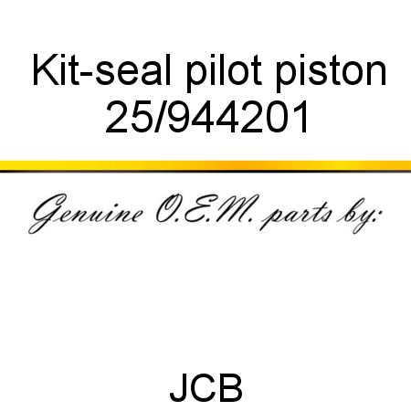 Kit-seal, pilot piston 25/944201
