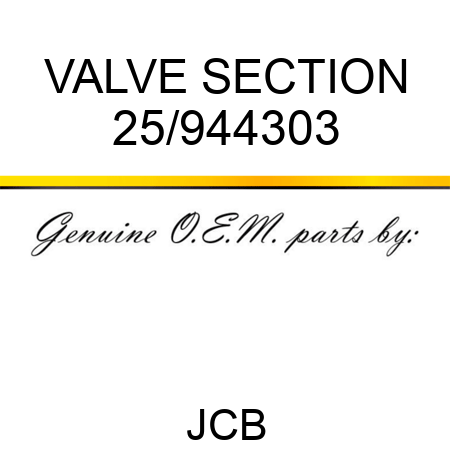 VALVE SECTION 25/944303