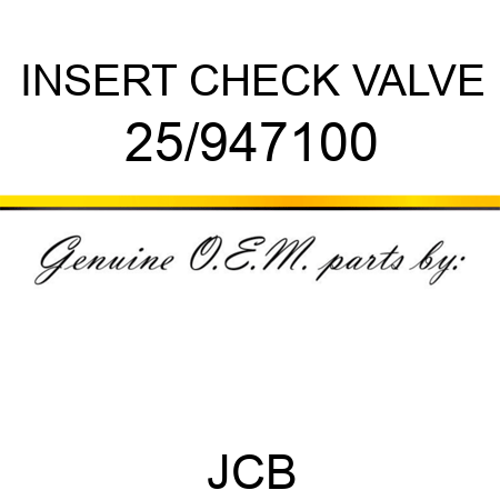 INSERT CHECK VALVE 25/947100