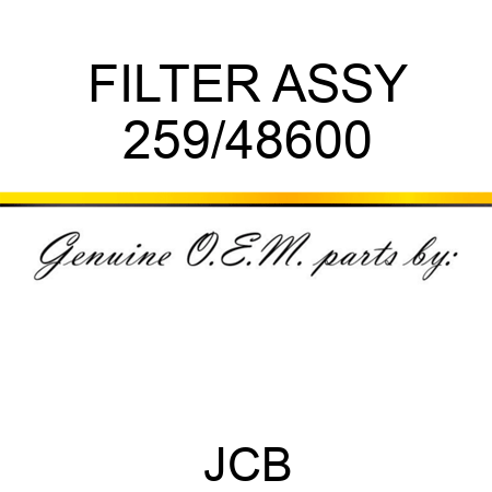 FILTER ASSY 259/48600