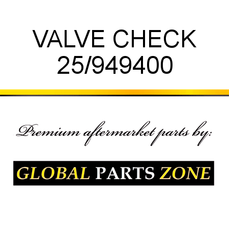 VALVE CHECK 25/949400