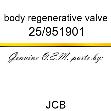 body, regenerative valve 25/951901