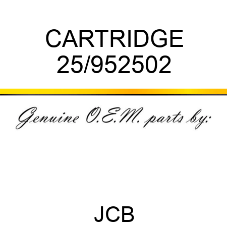 CARTRIDGE 25/952502