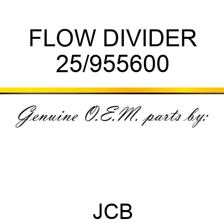 FLOW DIVIDER 25/955600