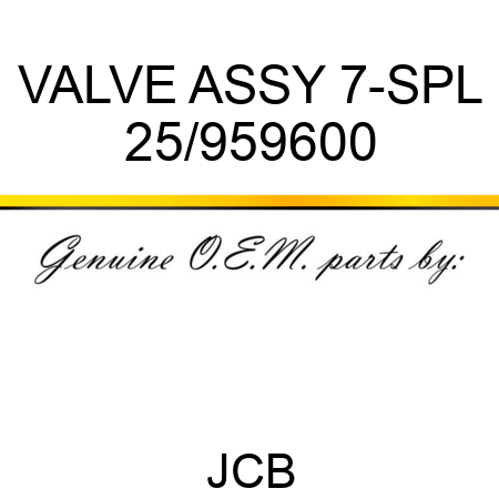 VALVE ASSY 7-SPL 25/959600