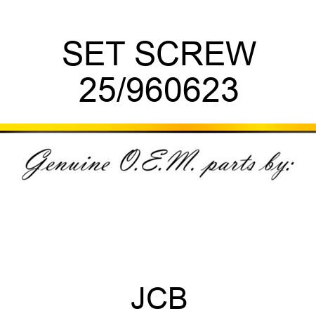 SET SCREW 25/960623