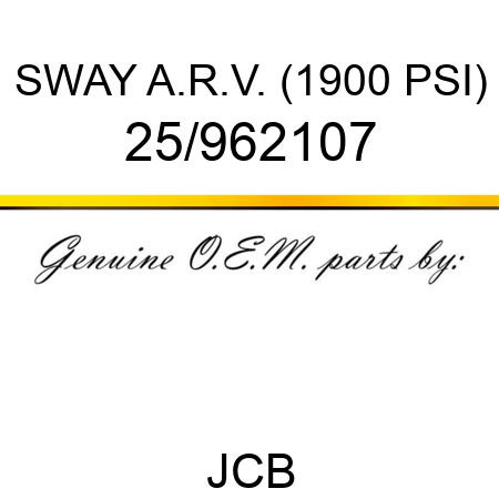 SWAY A.R.V. (1900 PSI) 25/962107