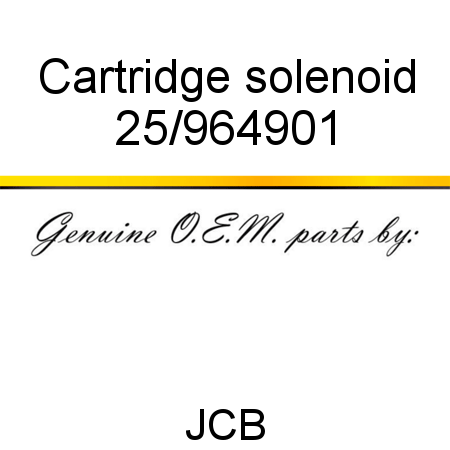 Cartridge, solenoid 25/964901