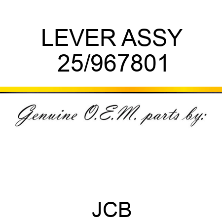 LEVER ASSY 25/967801