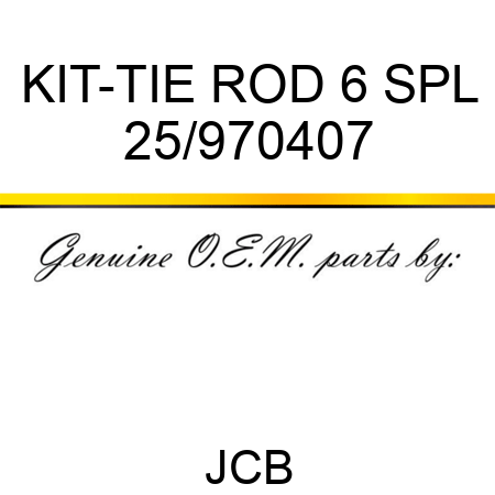 KIT-TIE ROD 6 SPL 25/970407