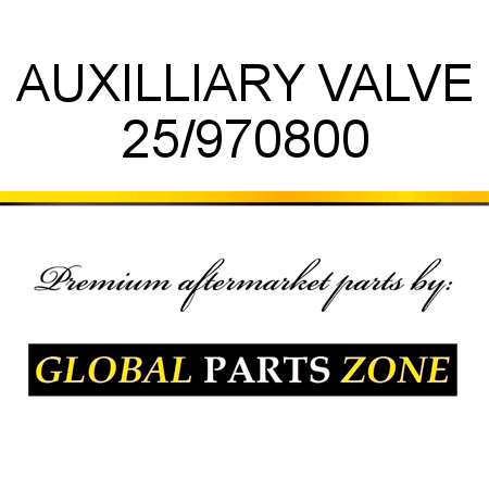 AUXILLIARY VALVE 25/970800