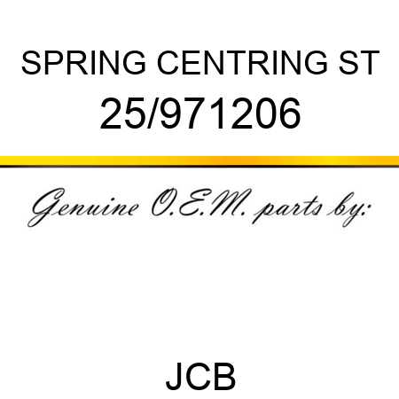 SPRING CENTRING ST 25/971206