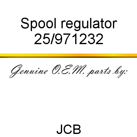 Spool, regulator 25/971232