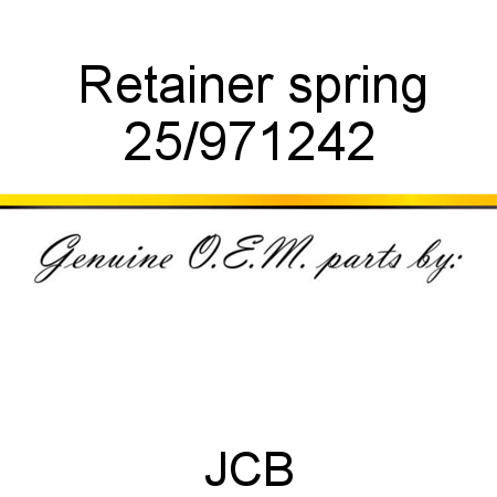 Retainer, spring 25/971242