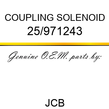 COUPLING, SOLENOID 25/971243