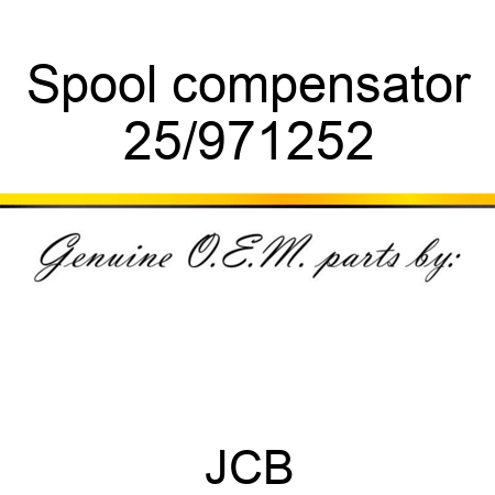 Spool compensator 25/971252
