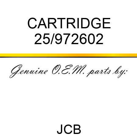 CARTRIDGE 25/972602