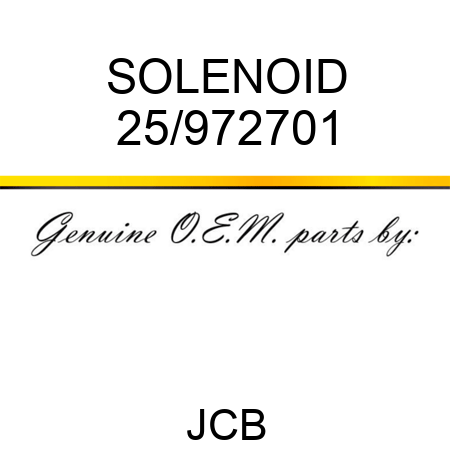SOLENOID 25/972701