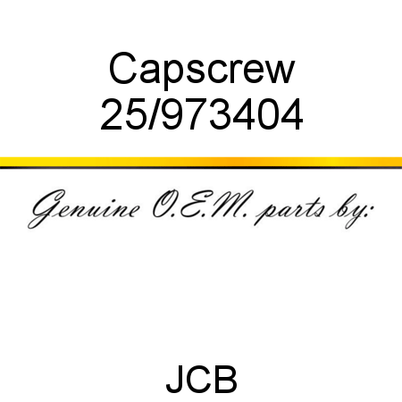 Capscrew 25/973404