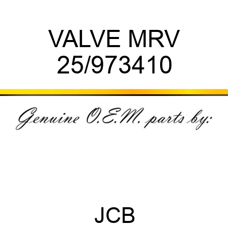 VALVE MRV 25/973410