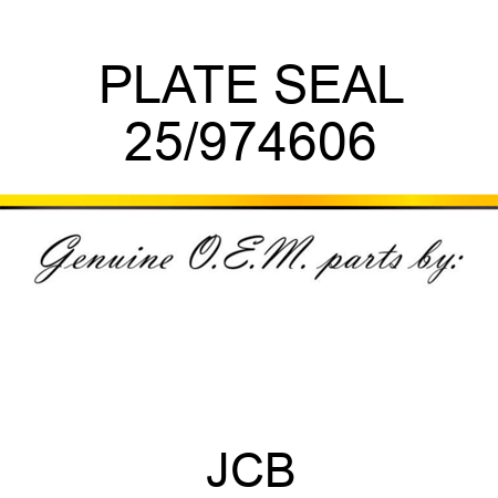 PLATE SEAL 25/974606