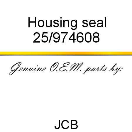 Housing, seal 25/974608