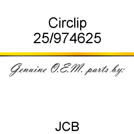 Circlip 25/974625